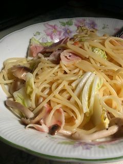 簡単!!白菜ときのこのスープパスタ-レシピのメイン写真