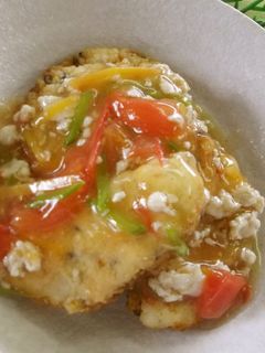 めっけもん♪トマトづくし!あんかけがんも-レシピのメイン写真