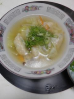 手抜きか?野菜セットでスープギョーザ-レシピのメイン写真