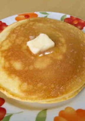 卵の風味香る★もちもち一人分ホットケーキ-レシピのメイン写真