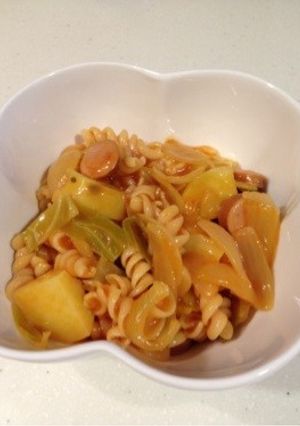 簡単スープパスタ♡ミネストローネ風-レシピのメイン写真