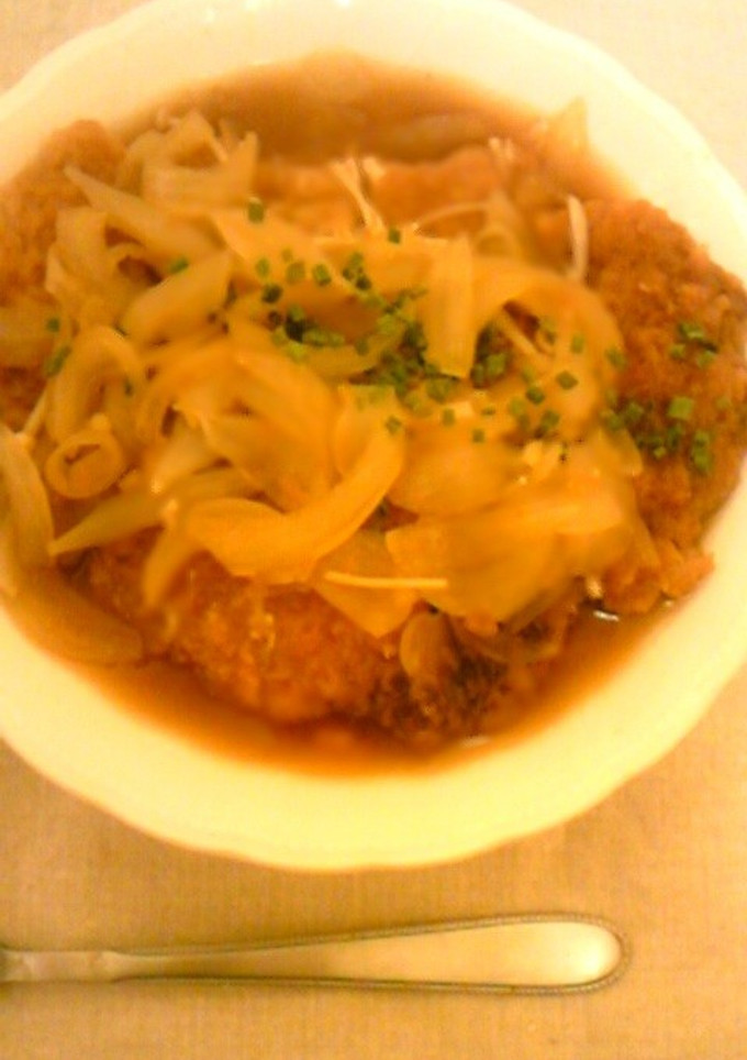 かつ丼のかつ スープ付き-レシピのメイン写真