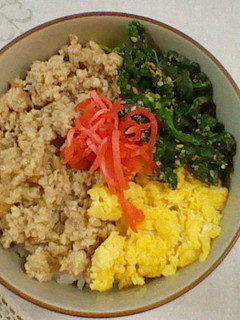 楽々♡簡単♡色とりどり三食丼♡-レシピのメイン写真