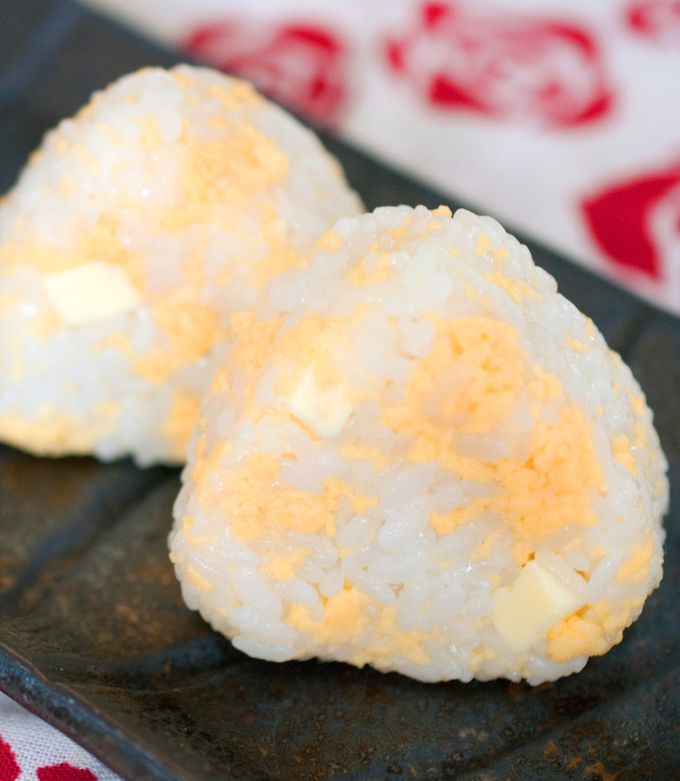炒り卵とチーズと海苔の佃煮のおにぎり-レシピのメイン写真