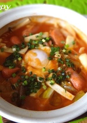 スープパスタ♪ピリ辛チゲ風トマト味-レシピのメイン写真