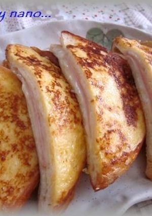 ハムとチーズで簡単クロックムッシュ♥-レシピのメイン写真