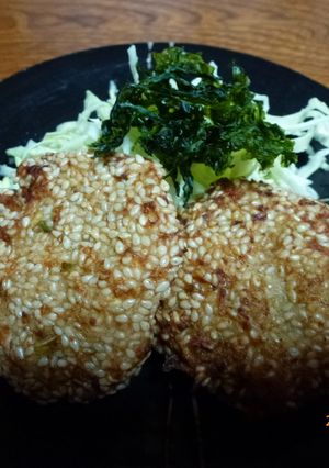 鶏肉つくねのゴマ包み揚げ-レシピのメイン写真