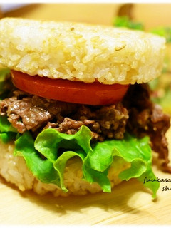 お家で簡単♪ライスバーガー-レシピのメイン写真