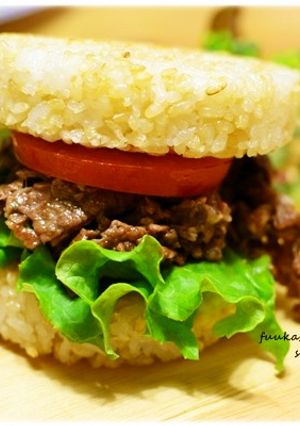 お家で簡単♪ライスバーガー-レシピのメイン写真