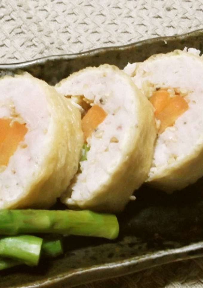 ごまごましたチキンロールお揚げさん巻き-レシピのメイン写真