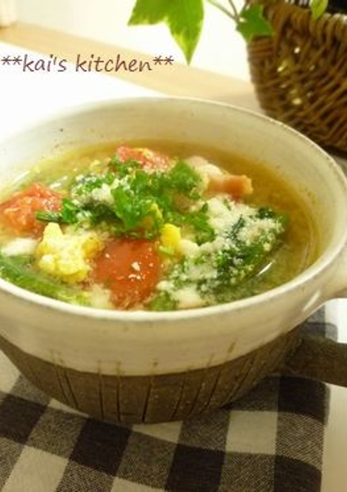■ほうれん草と卵のトマトスープ■-レシピのメイン写真