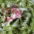 桜クリームの春パスタ