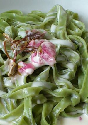 桜クリームの春パスタ-レシピのメイン写真