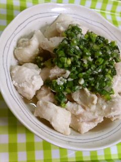 ネギ塩麹ダレの蒸し鶏-レシピのメイン写真