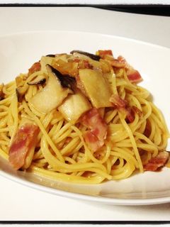 ☆簡単和風パスタ☆ベーコン&えりんぎ-レシピのメイン写真