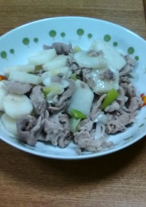 豚肉と長いもの炒めもの-レシピのメイン写真