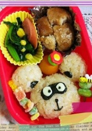簡単キャラ弁◇たぬき？-レシピのメイン写真