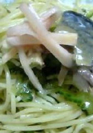 おさかなパスタ　サバの味噌煮で-レシピのメイン写真