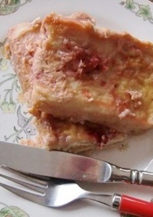 休日、すりおろしイチゴ入フレンチトースト-レシピのメイン写真