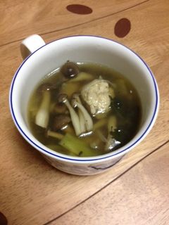 ホッと優しい味のつくねスープ-レシピのメイン写真