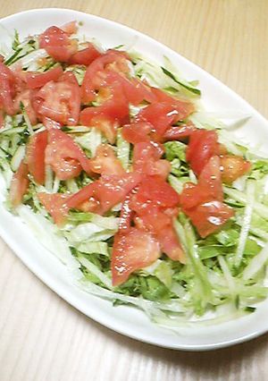 とっても食べやすい♬カボ風レタスサラダ♡-レシピのメイン写真