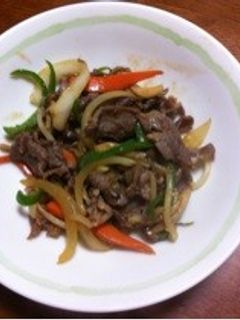 プルコギ風 ☆ 野菜と牛肉のピリ辛炒め-レシピのメイン写真