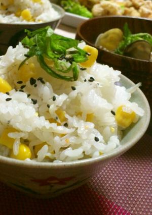 塩糀で炊く『しらす☆コーンごはん』-レシピのメイン写真
