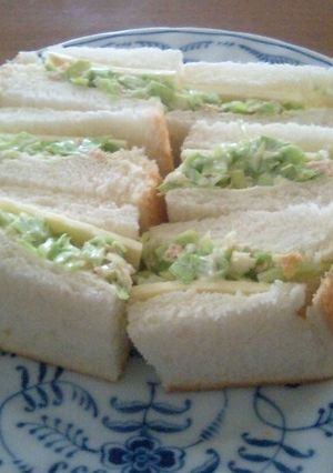 春キャベツとシーチキンのサンドイッチ-レシピのメイン写真