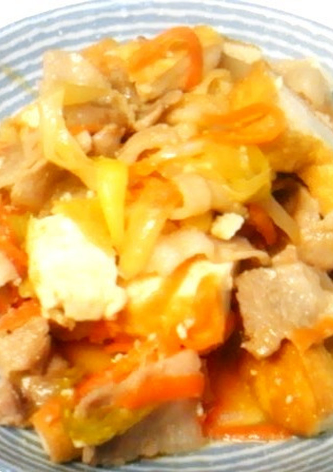 豚肉と厚揚げの炒め物-レシピのメイン写真