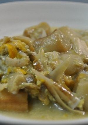 ゴボウとお麩の卵とじ-レシピのメイン写真