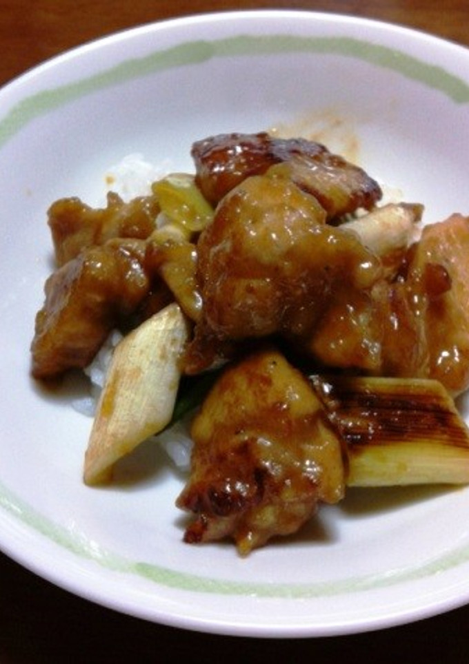 鶏肉と長ネギの照り焼き丼-レシピのメイン写真