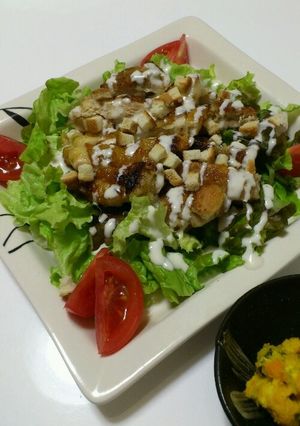 鶏肉のシーザーサラダ-レシピのメイン写真