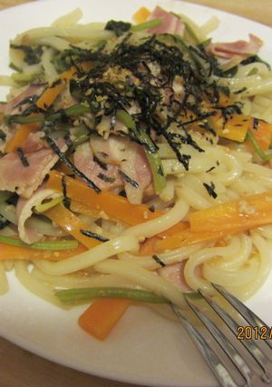 つかれたときの　ポパイな焼きうどん-レシピのメイン写真