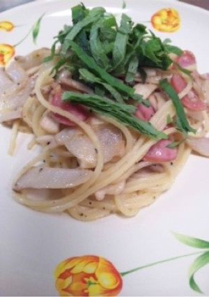 エリンギとウインナーのパスタ-レシピのメイン写真