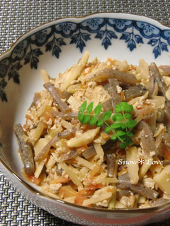 豆腐で仕上げる☆筍とこんにゃくの炒め煮-レシピのメイン写真