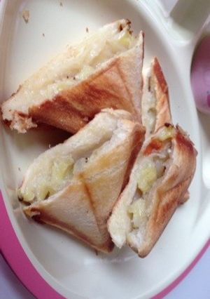 バナナホットサンド-レシピのメイン写真