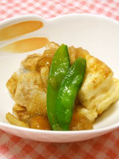 豆腐と里芋のなめこおろしかけ-レシピのメイン写真