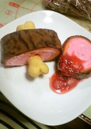 マンガ肉ロールケーキ-レシピのメイン写真