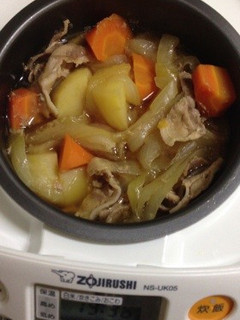炊飯器で肉じゃが⇒残り汁で…!-レシピのメイン写真
