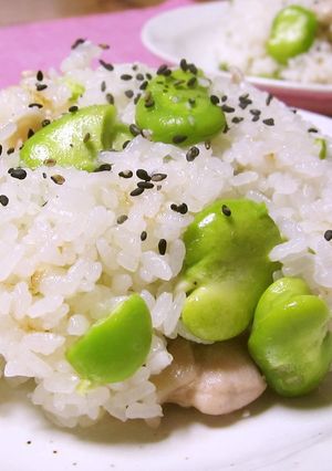 美味しい満足まじゅじゅ家ノそら豆ご飯-レシピのメイン写真