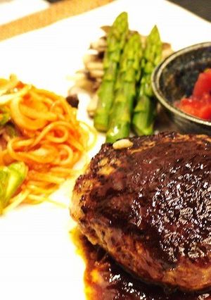 玉ねぎたっぷり★繋ぎなしのハンバーグ-レシピのメイン写真