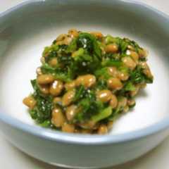 รูปของ 野菜を食べよう☆ほうれん草入り納豆
