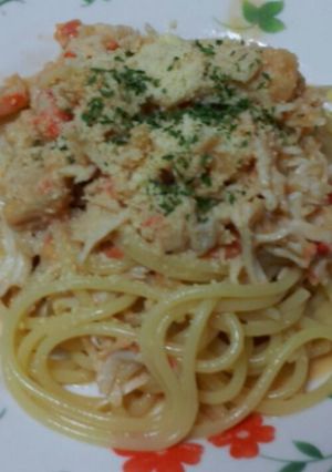 レンジでカニクリームパスタソース-レシピのメイン写真
