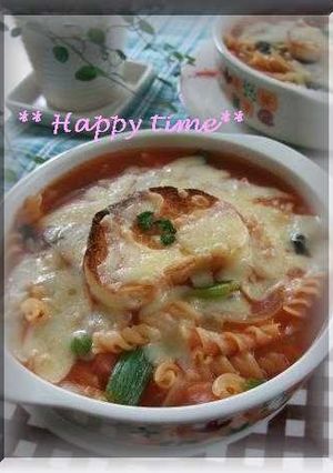 グラタン風スープパスタ❤-レシピのメイン写真