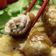 甘辛味の豚肉梅シソ巻き