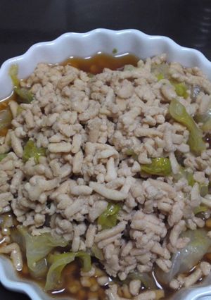 絶品！レタスとひき肉の醤油炒め-レシピのメイン写真