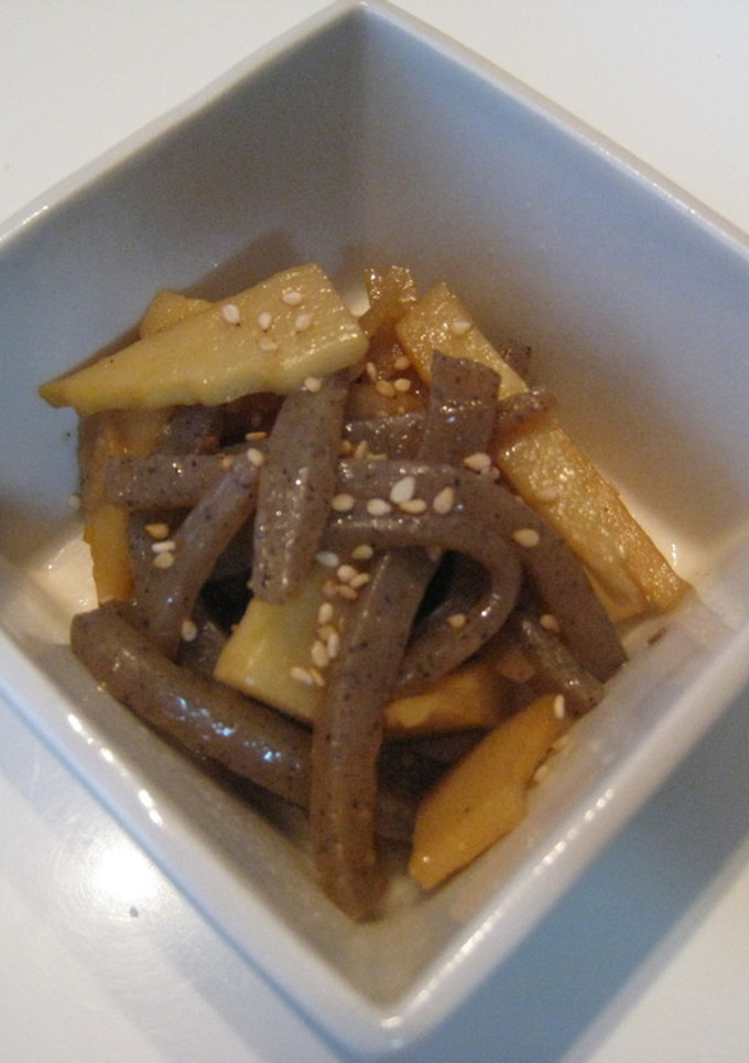 簡単！筍とこんにゃくきんぴら炒め煮-レシピのメイン写真