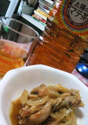 太陽のマテ茶に。鶏手羽元のこく酢煮★-レシピのメイン写真