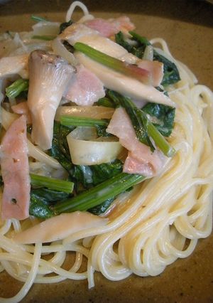 エリンギとほうれん草のクリームパスタ★-レシピのメイン写真
