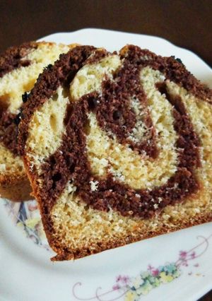 HMで簡単マーブルパウンドケーキ-レシピのメイン写真